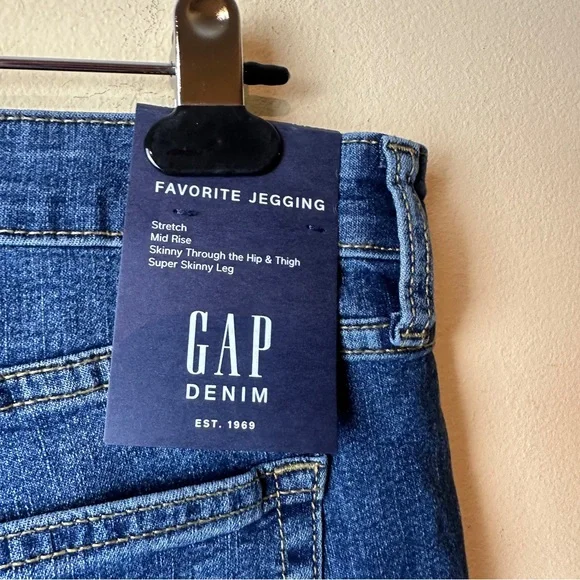 GAP Denim Favorite Jegging NWT Dark Wash Mid Rise Womens Size 12 / 31 Tall - Picture 10 of 16